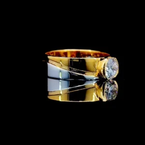 bold mens solitaire diamond ring