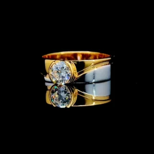bold mens solitaire diamond ring