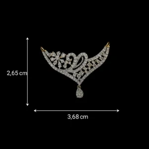 floral diamond mangalsutra