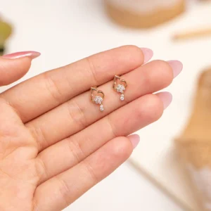 serene spark diamond earrings
