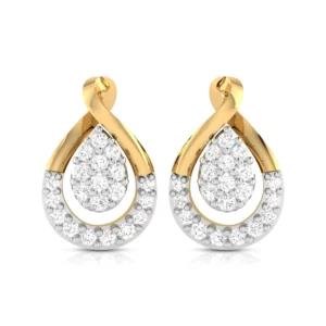 petite spark diamond earring