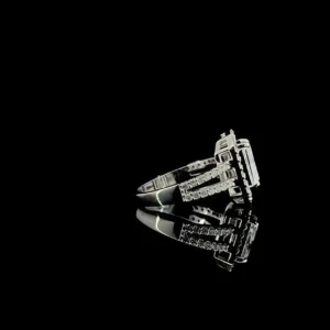radiant cut halo diamond ring