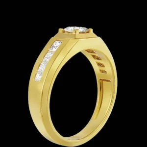 signature lab grown diamond mens ring