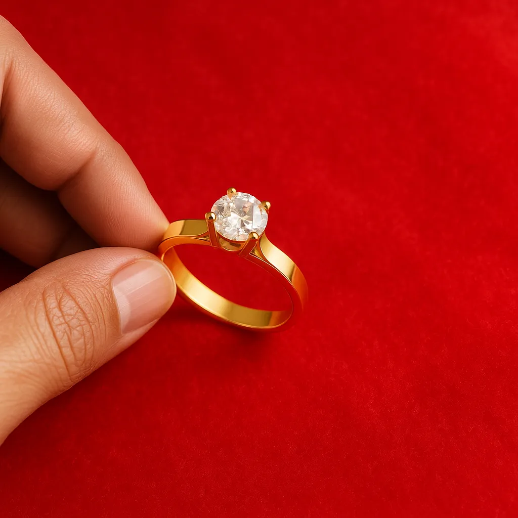 crownfit 1.5 ct men solitaire diamond ring